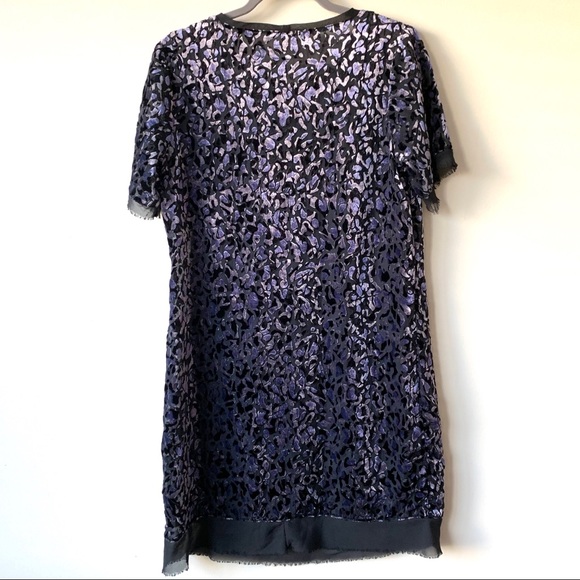 Burnout Velvet Shirt Dress - Picture 3 of 7